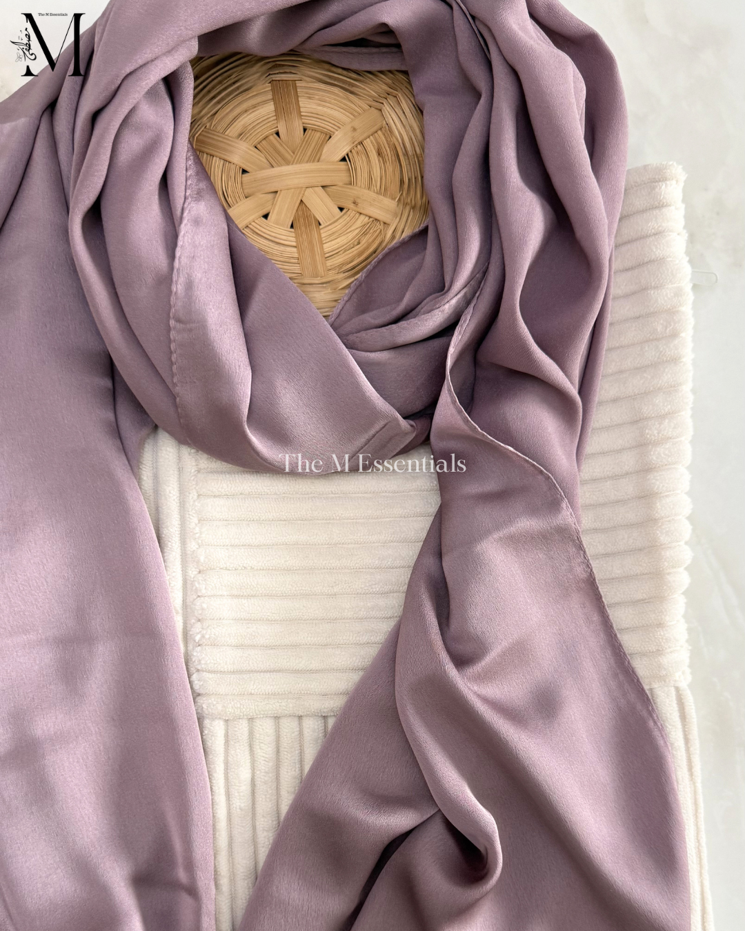 Satin Silk Hijab - Light Purple