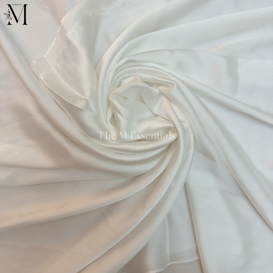 White Silk Hijab