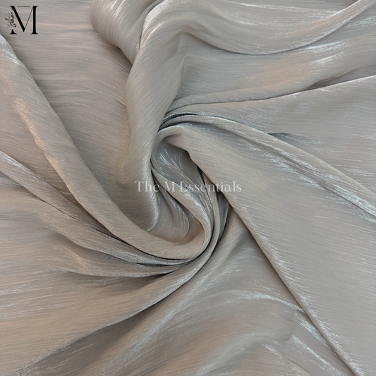 Silver Silk Hijab | The M Essentials