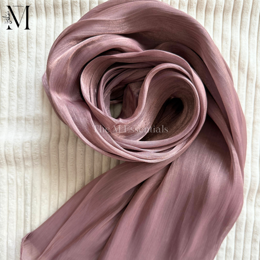 Pink Nectar Silk Hijab Online UAE | Elegant & Luxurious | The M Essentials