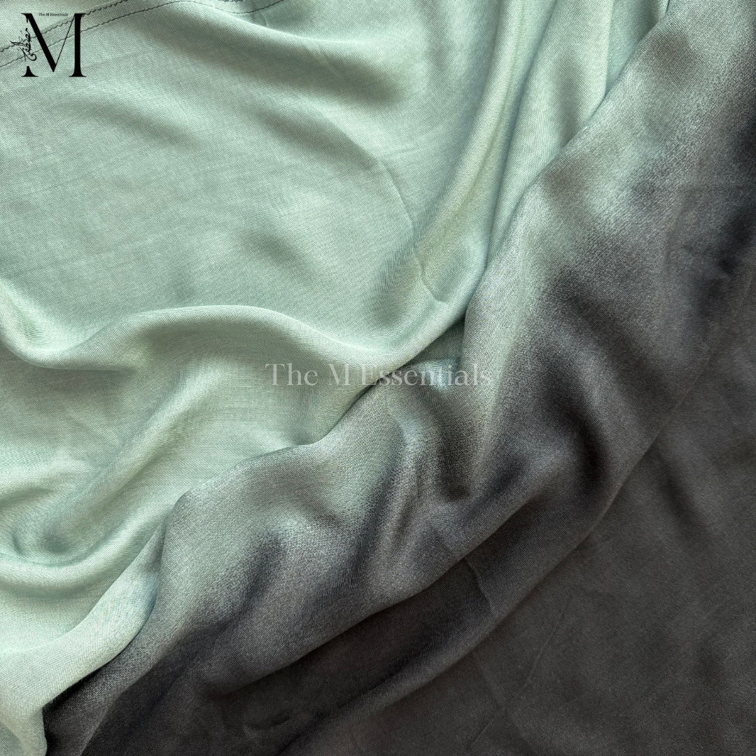 Teal Green Ombre - Soft, Lightweight Modal Hijab | The M Essentials