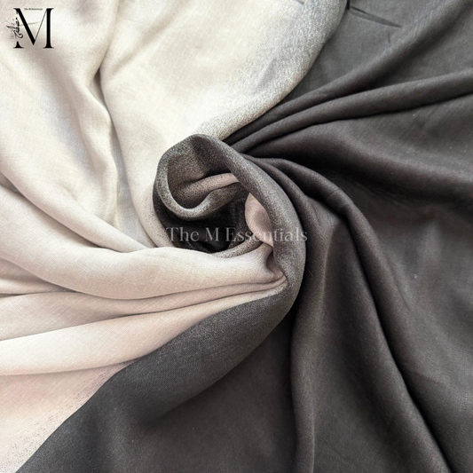 Monochrome Ombre -  Soft, Lightweight Modal Hijab | The M Essentials