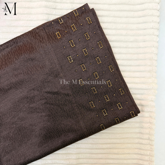 Pull-Up Jersey Hijab - Dark Brown