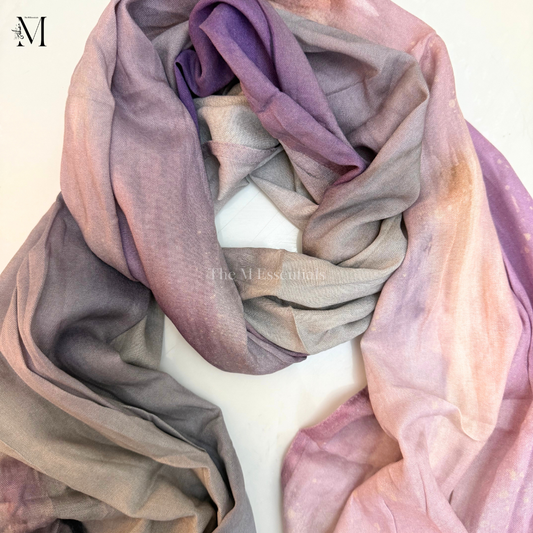 Printed Modal Hijab - Winter Sky