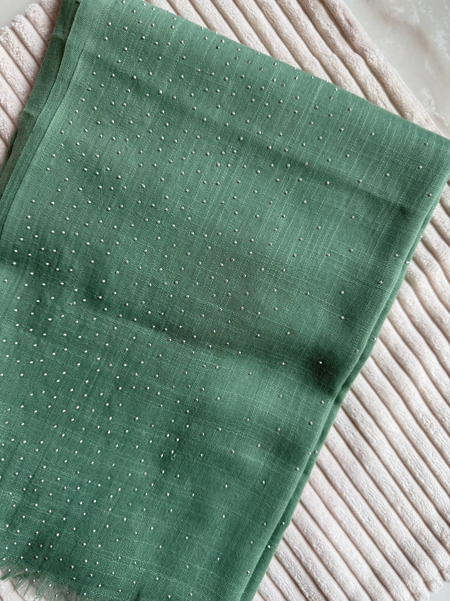 Mint Green Cotton Stonework | The M Essentials