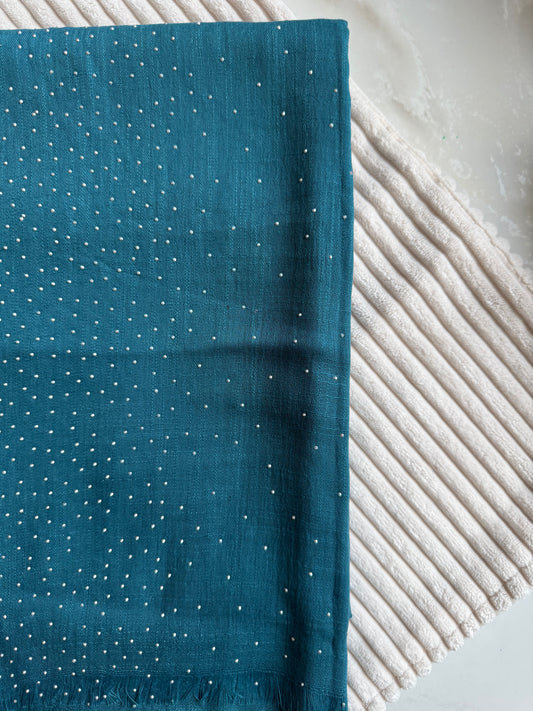 Deep Blue Cotton Stonework | The M Essentials