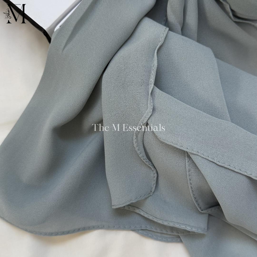 Soft chiffon hijab lightweight no iron scarf for women