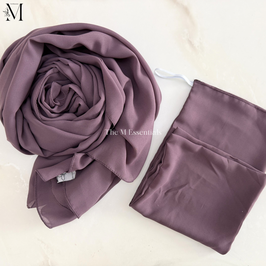Dark Purple Niqab Set