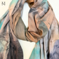Printed Modal Hijab - Deep Sea