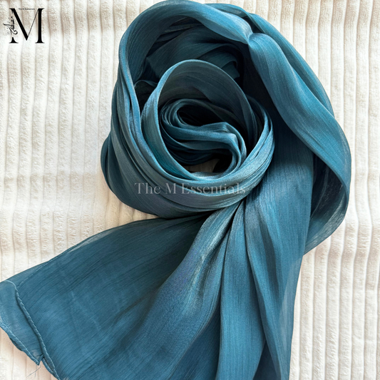 Green Silk Hijabs Online UAE | Elegant & Luxurious | The M Essentials