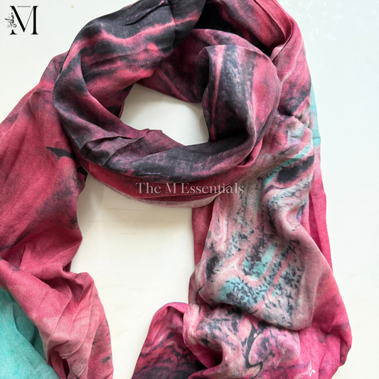 Printed Modal Hijab - Pink