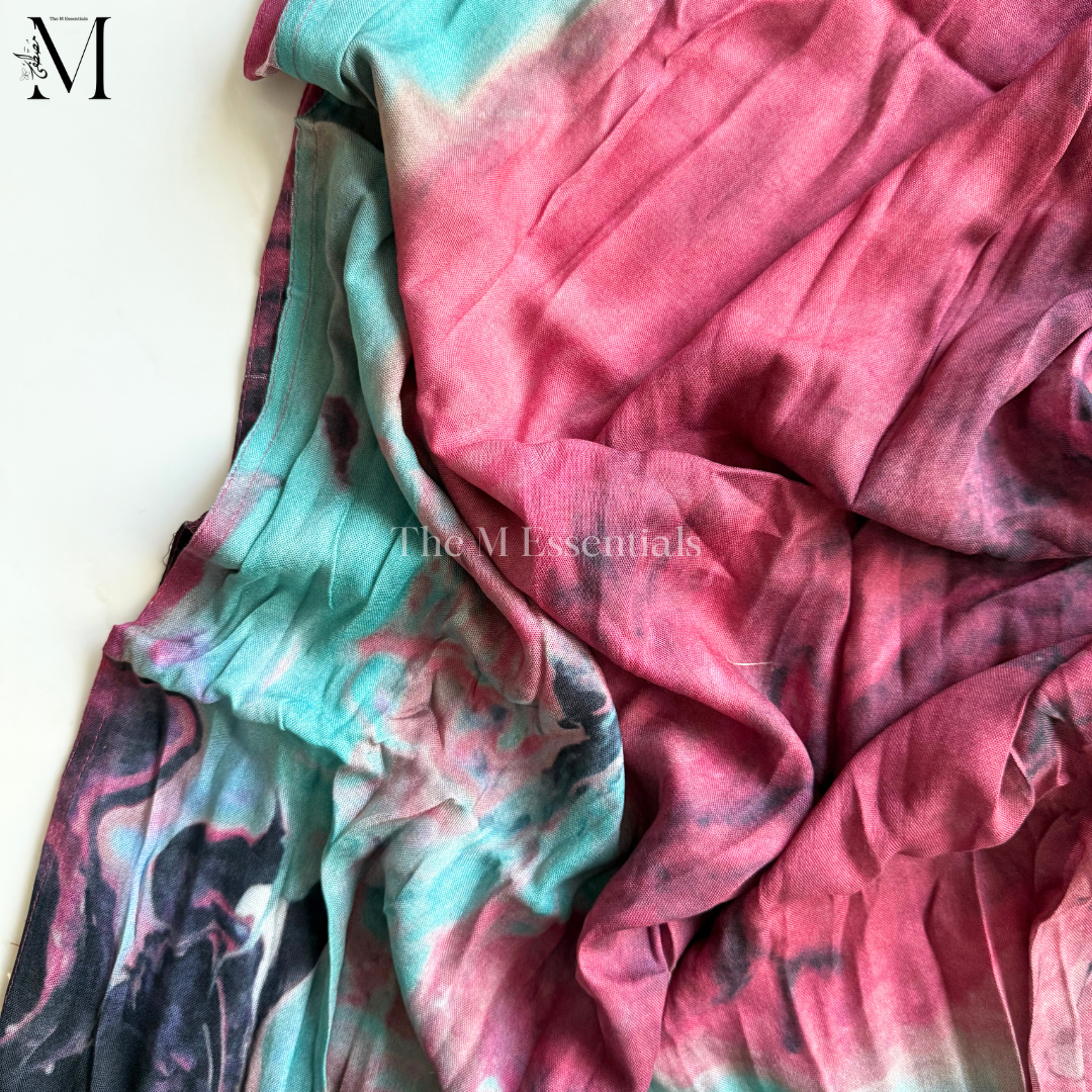 Printed Modal Hijab - Pink