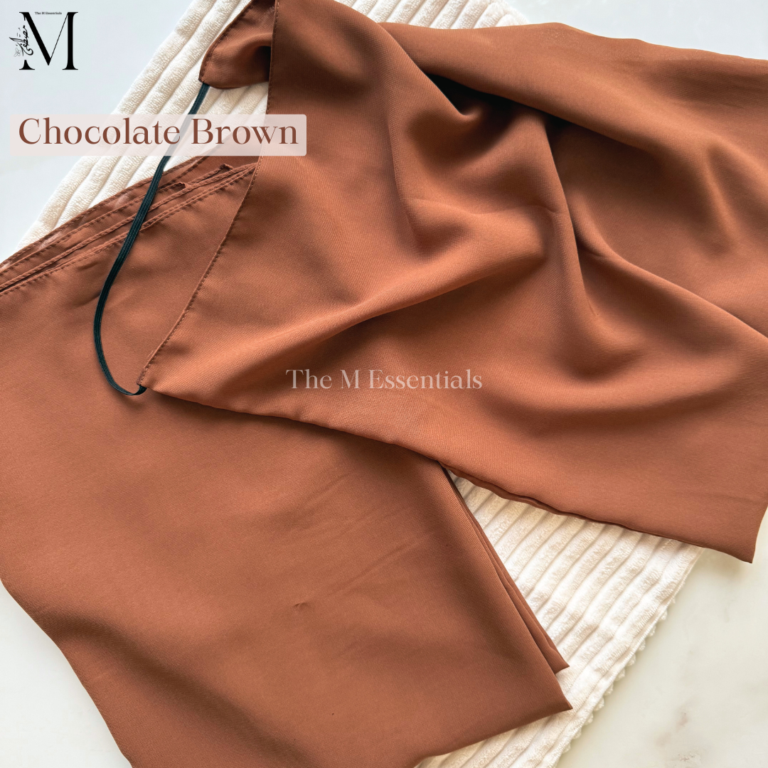 Chocolate brown niqab hijab set