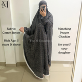 Mommy & Daughter Matching Prayer Dress - BLACK