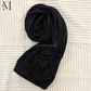 Black Ribbed Jersey Hijab by The M Essentials