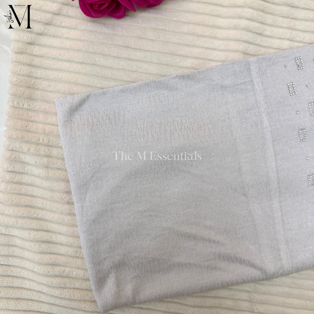 Pull-Up Jersey Hijab - Silver Grey