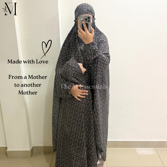 Mommy & Daughter Matching Prayer Dress - BLACK