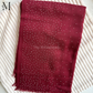 Deep Red Cotton Stonework | The M Essentials