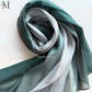 Green Silk Ombre Hijab | The M Essentials