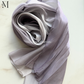 Gray Silk Ombre Hijab | The M Essenials