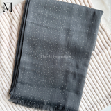 Dark Gray Stonework Hijab | The M Essentials