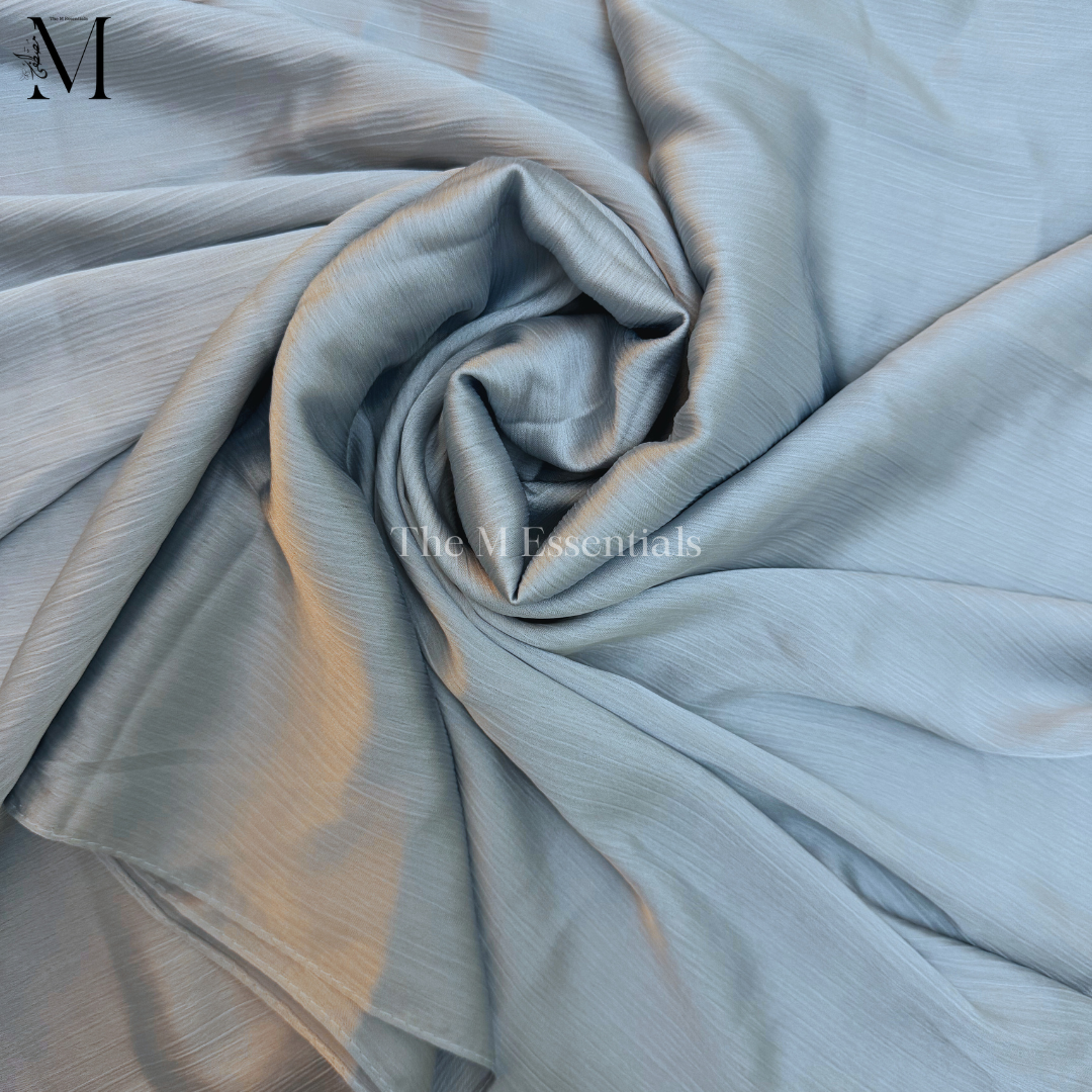 Sky Blue Silk Hijab