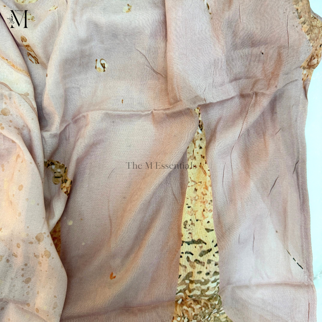 Printed Modal Hijab - Coral Pink | The M Essentials