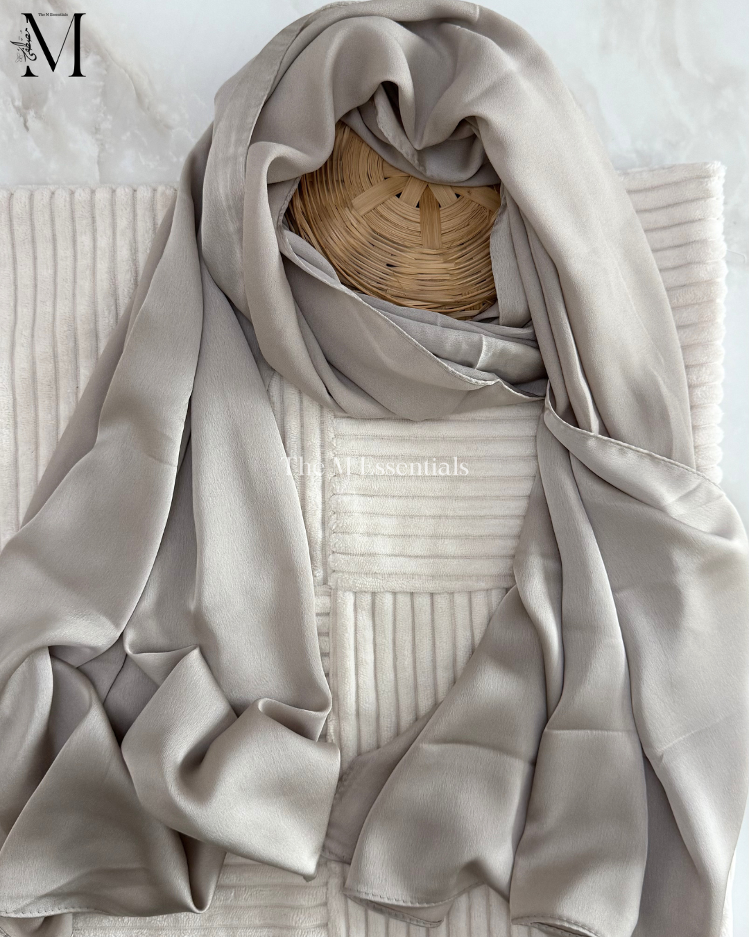 Satin Silk Hijab - Wheat