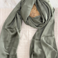 Satin Silk Hijab - Green