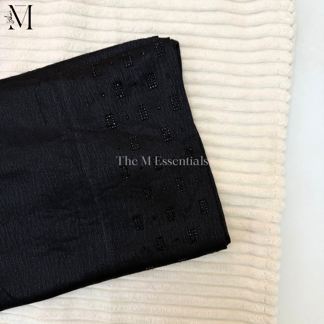 Pull-Up Jersey Hijab - Black