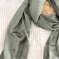 Satin Silk Hijab - Green