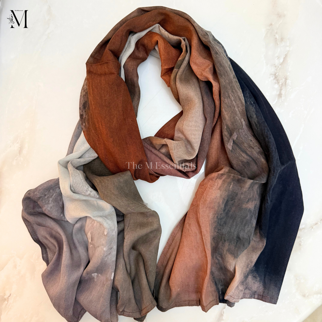 Printed Modal Hijab - Volcano