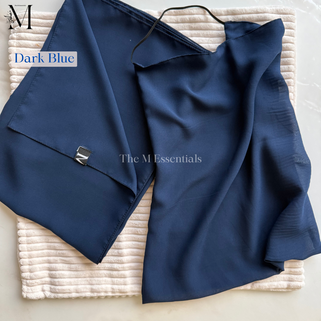 Dark blue niqab hijab set UAE