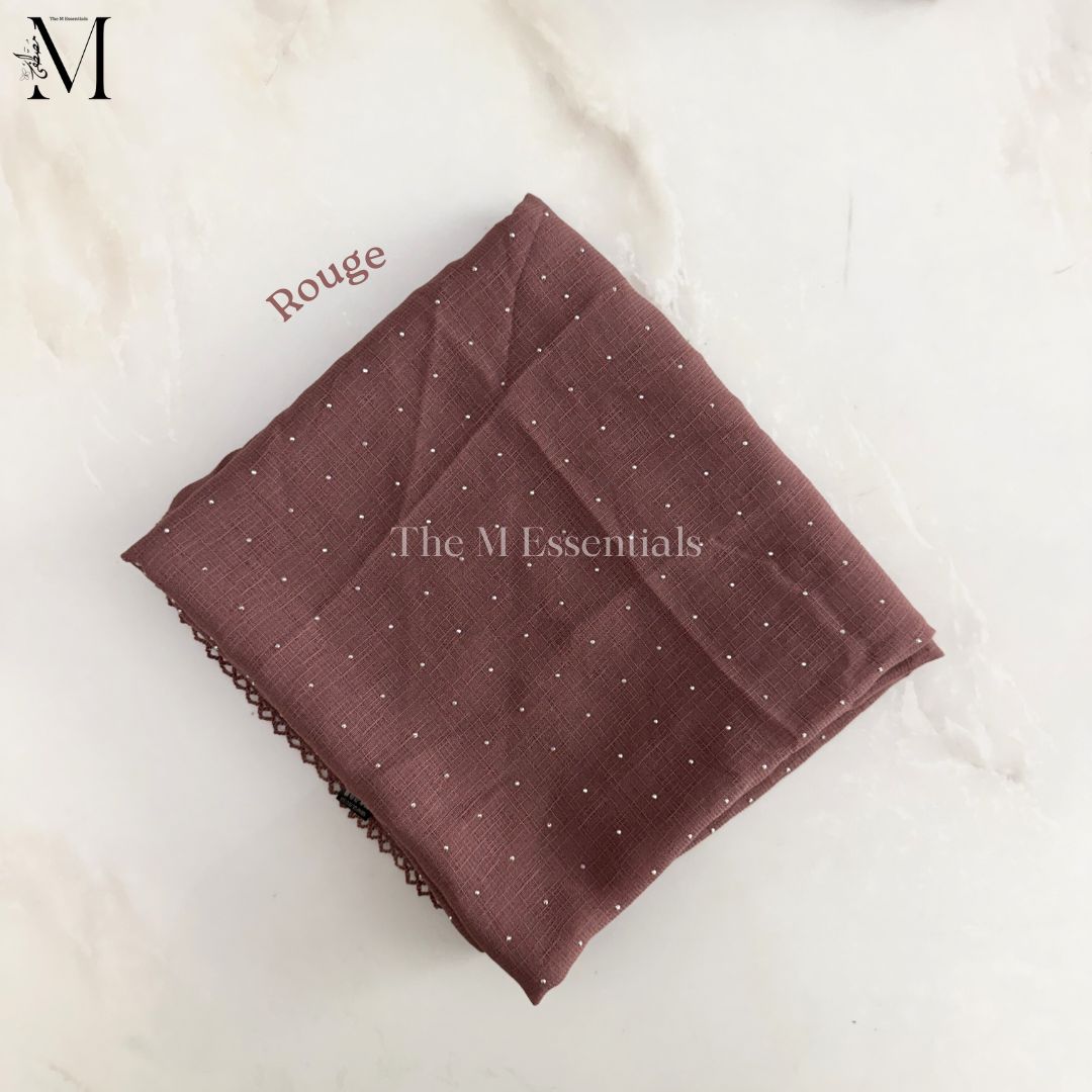 Stonework Cotton Hijab | Rouge