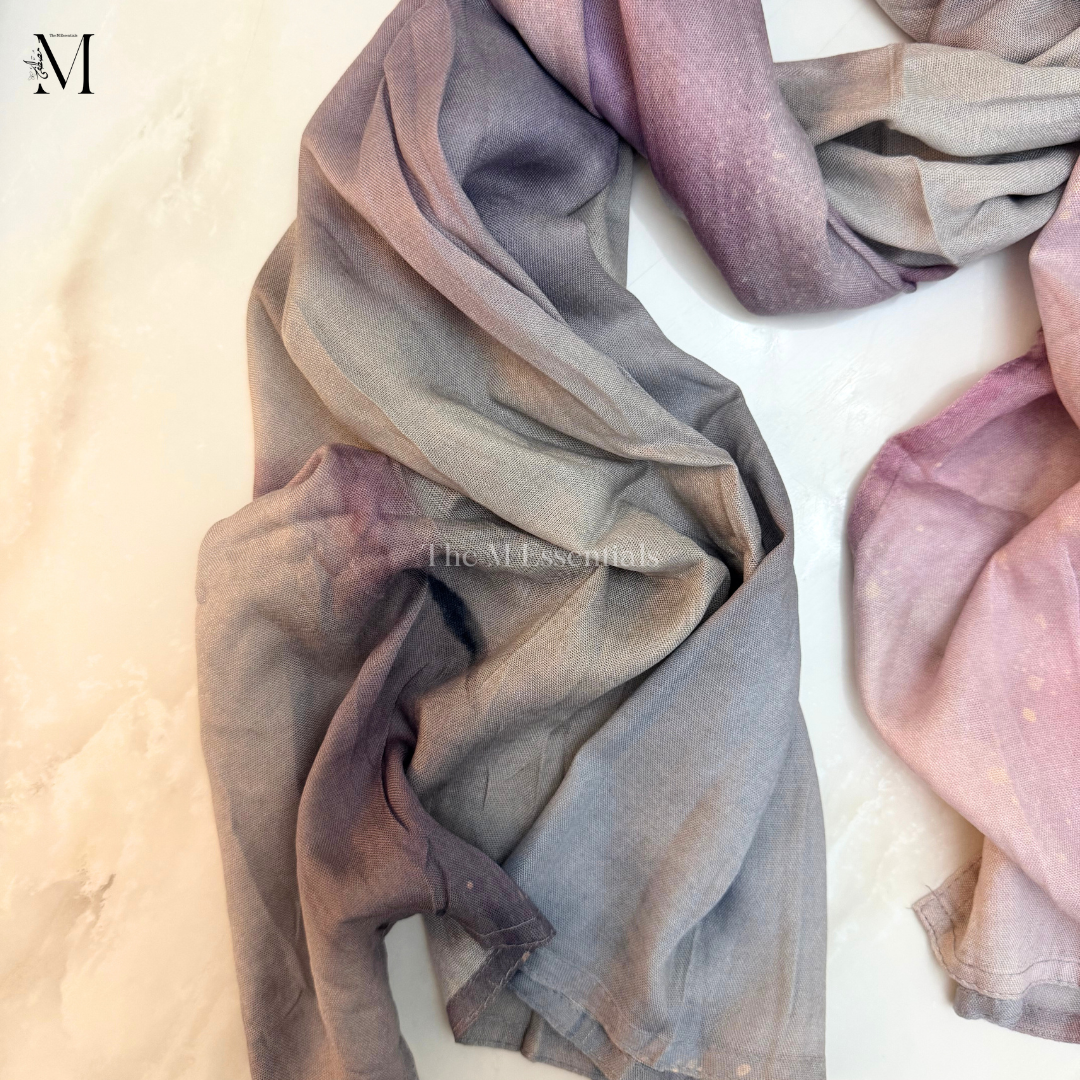 Printed Modal Hijab - Winter Sky