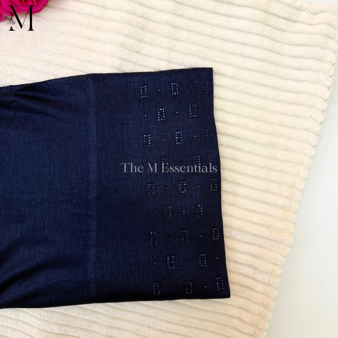 Pull-Up Jersey Hijab - Dark Blue