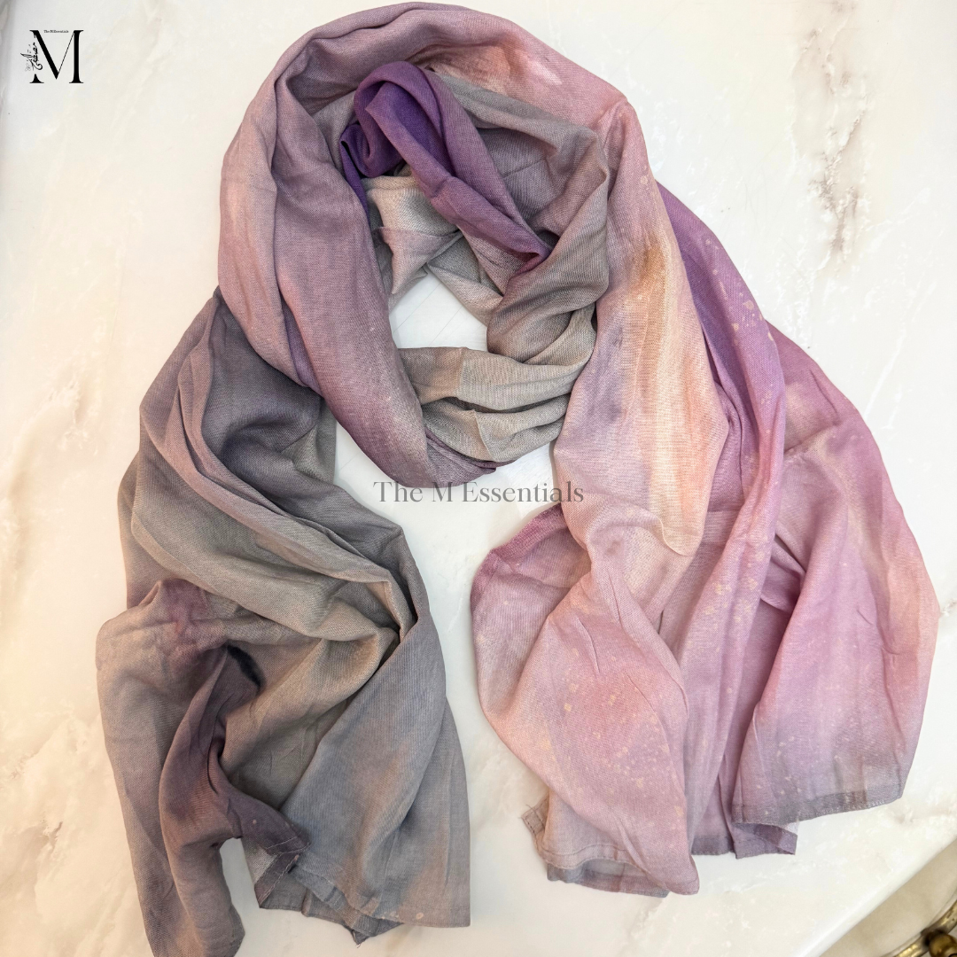 Printed Modal Hijab - Winter Sky