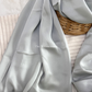 Satin Silk Hijab - Silver