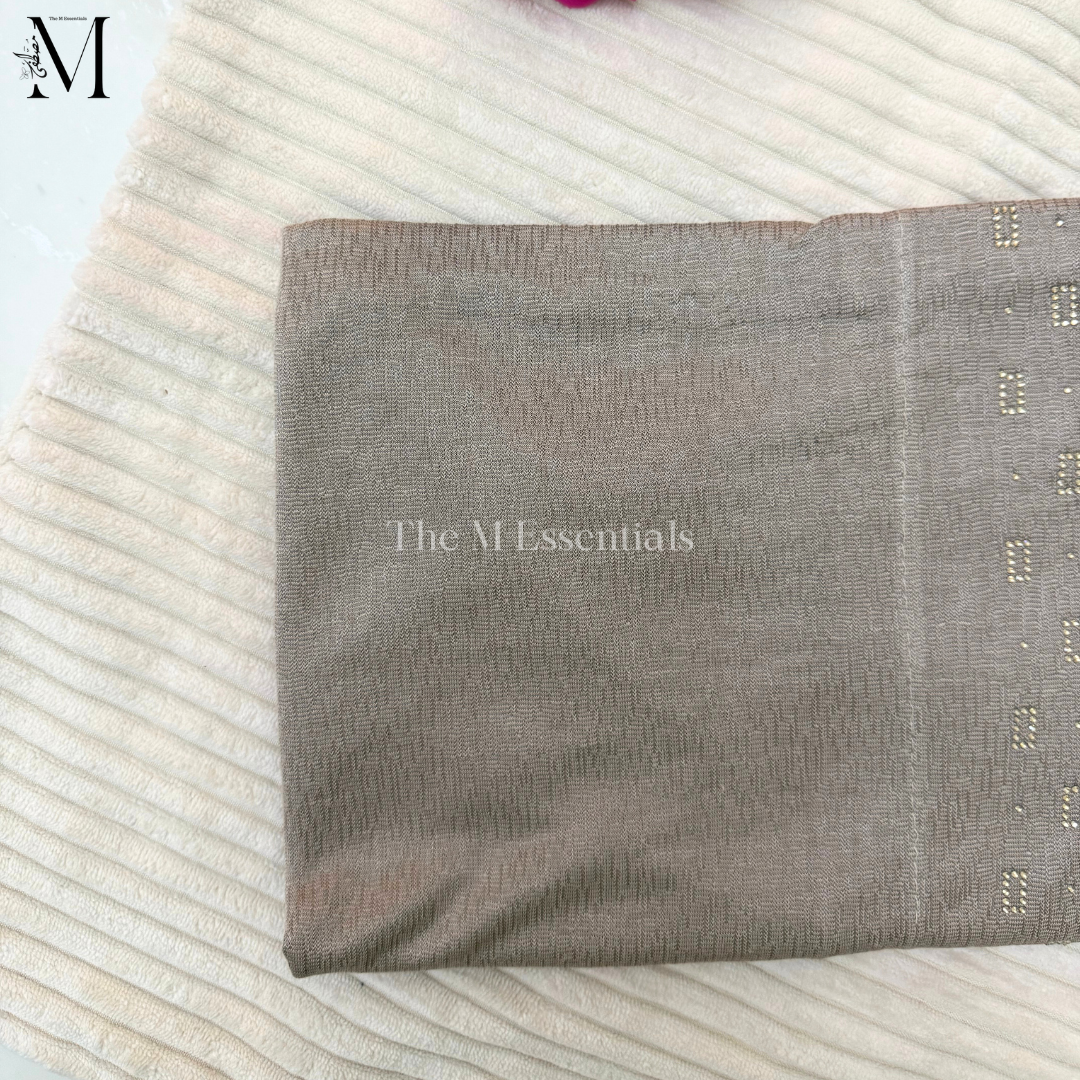 Pull-Up Jersey Hijab - Taupe