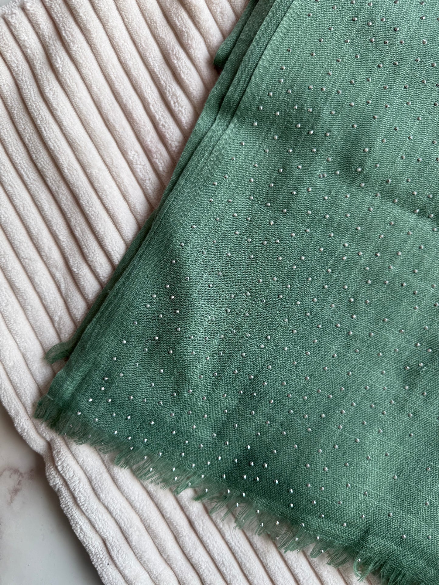 Mint Green Cotton Stonework | The M Essentials