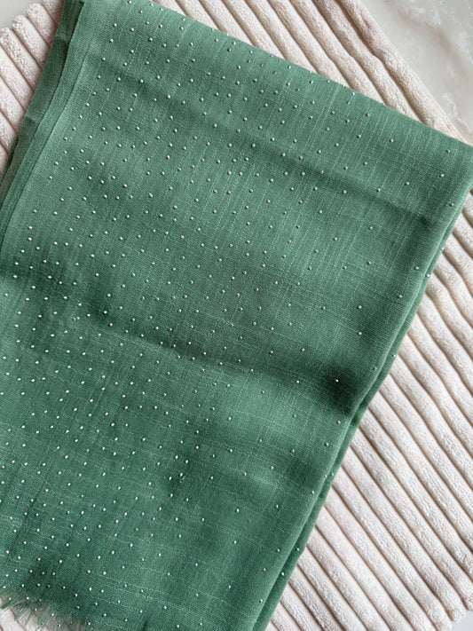 Mint Green Cotton Stonework | The M Essentials