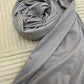 Gray Ribbed Jersey Hijab by The M Essentials