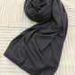 Black Ribbed Jersey Hijab by The M Essentials