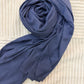 Navy Ribbed Jersey Hijab by The M Essentials