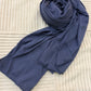 Navy Ribbed Jersey Hijab by The M Essentials
