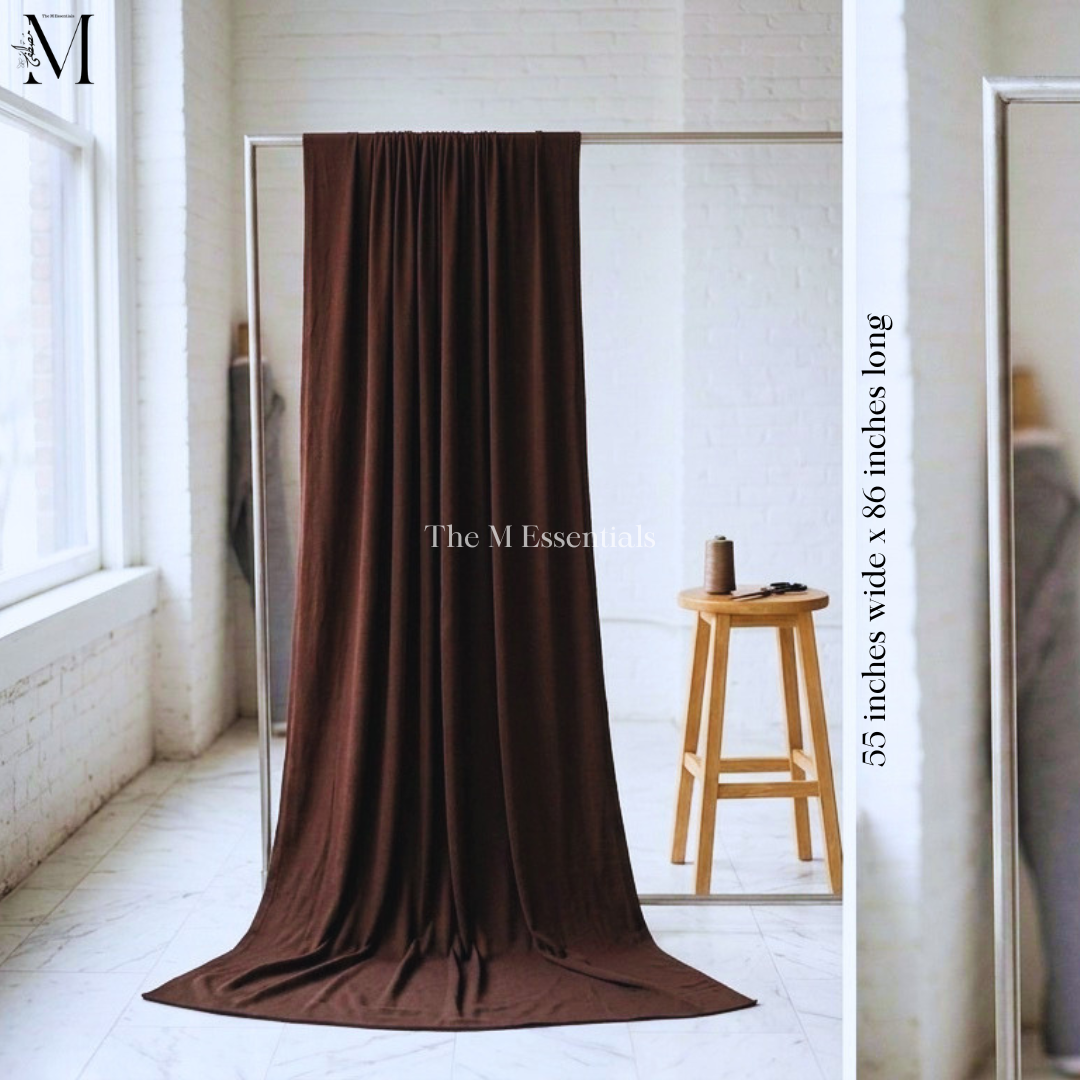 Brown Big Cotton Jersey Hijab