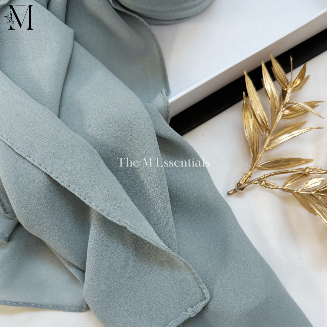 Soft chiffon hijab lightweight no iron scarf for women
