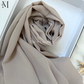 Soft chiffon hijab lightweight no iron scarf for women