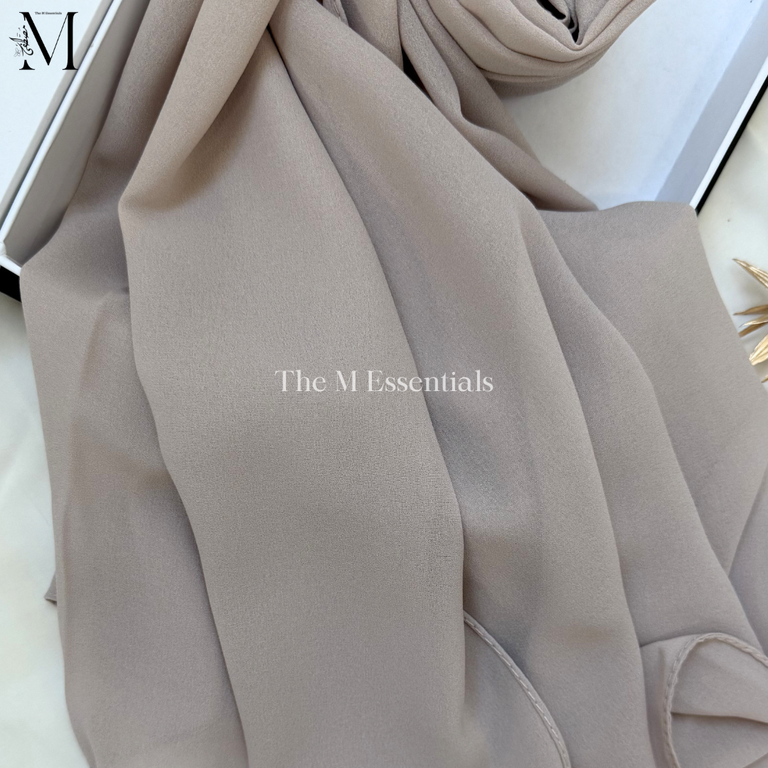 Soft chiffon hijab lightweight no iron scarf for women