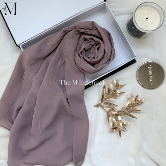 Soft chiffon hijab lightweight no iron scarf for women